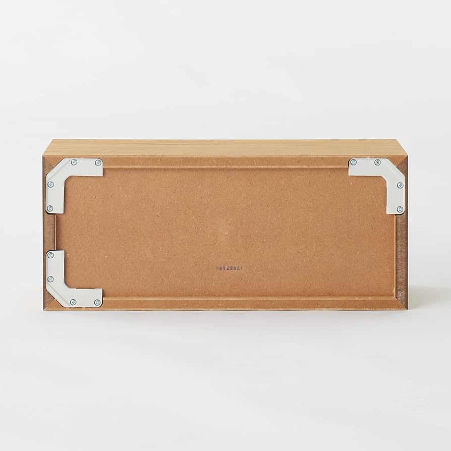 Amazon｜無印良品 壁に付けられる家具 箱 オーク材 幅44×奥行